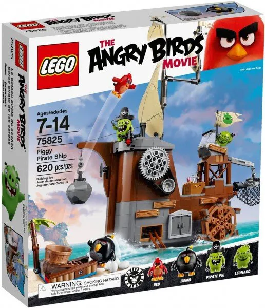 LEGO Angry Birds 75825 Piggy Pirate Ship Lego ve Yapı Oyuncakları