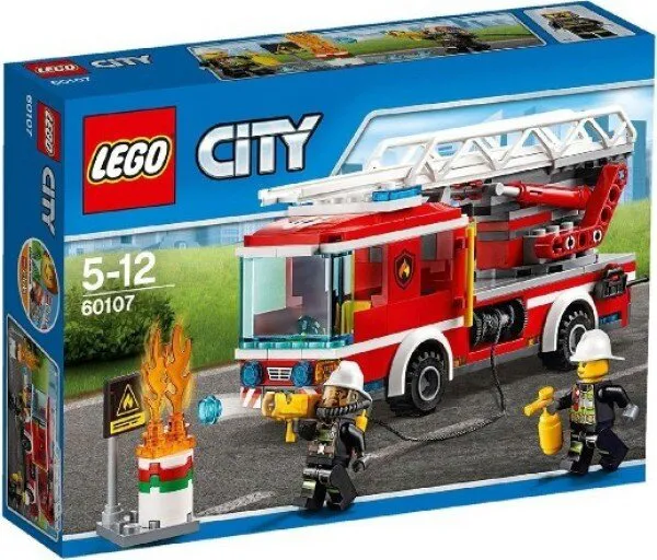 LEGO City 60107 Fire Ladder Truck Lego ve Yapı Oyuncakları