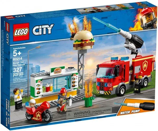 LEGO City 60214 Burger Bar Fire Rescue Lego ve Yapı Oyuncakları