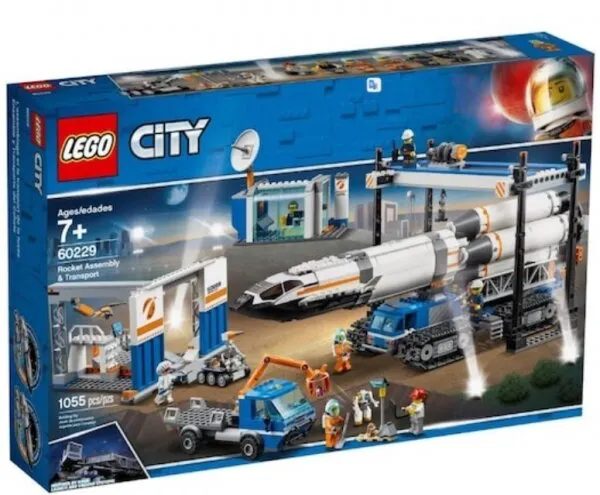 LEGO City 60229 Rocket Assembly and Transport Lego ve Yapı Oyuncakları