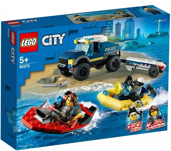 LEGO City 60272  Elite Police Boat Transport Lego ve Yapı Oyuncakları