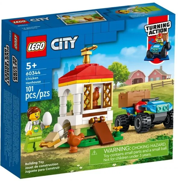 LEGO City 60344 Chicken Henhouse Lego ve Yapı Oyuncakları