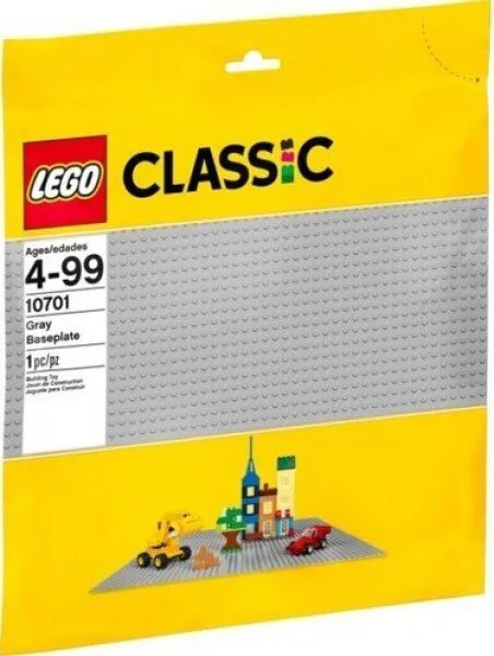 LEGO Classic 10701 Gray Baseplate Lego ve Yapı Oyuncakları