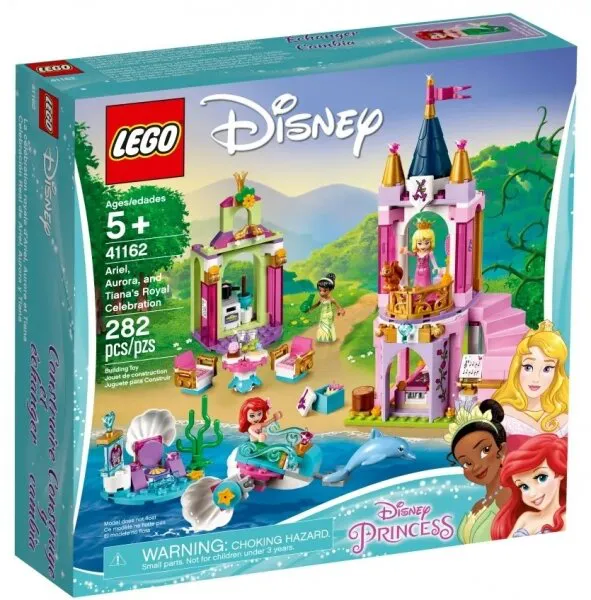 LEGO Disney 41162 Princess Ariel Aurora ve Tiananın Kraliyet Kutlaması Lego ve Yapı Oyuncakları