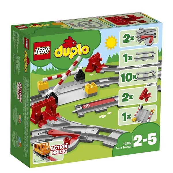LEGO Duplo 10882 Train Tracks Lego ve Yapı Oyuncakları