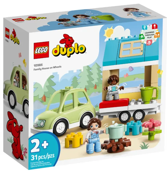 LEGO Duplo 10986 Family House on Wheels Lego ve Yapı Oyuncakları