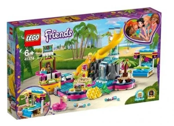 LEGO Friends 41374 Andreas Pool Party Lego ve Yapı Oyuncakları
