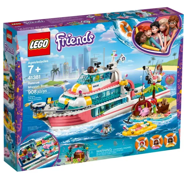 LEGO Friends 41381 Kurtarma Görevi Teknesi Lego ve Yapı Oyuncakları