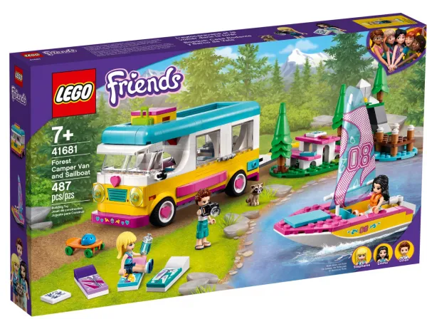 Lego Friends 41681 Forest Camper Van and Sailboat Lego ve Yapı Oyuncakları