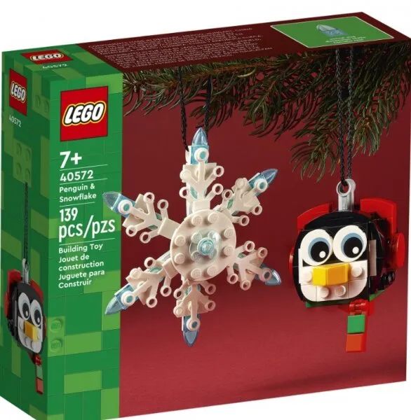 LEGO Iconic 40572 Penguin Snowflake Ornament Lego ve Yapı Oyuncakları
