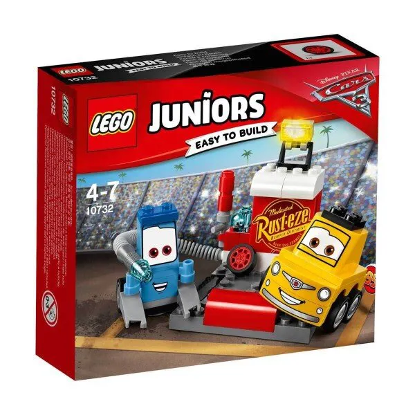 LEGO Juniors 10732 Cars Pit Stop Lego ve Yapı Oyuncakları