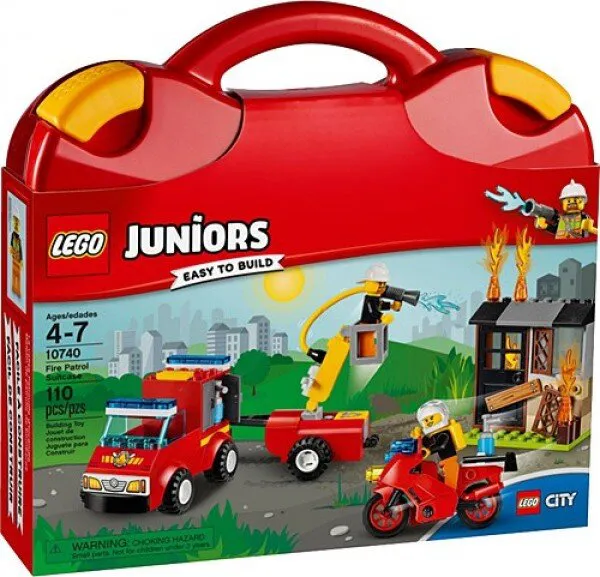 LEGO Juniors 10740 Fire Patrol Suitcase Lego ve Yapı Oyuncakları