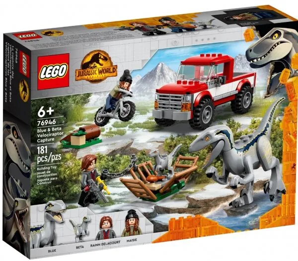 LEGO Jurassic World 76946 Blue Beta Velociraptor Capture Lego ve Yapı Oyuncakları