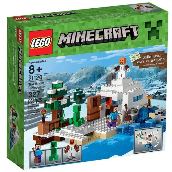 LEGO Minecraft 21120 The Snow Hideout Lego ve Yapı Oyuncakları