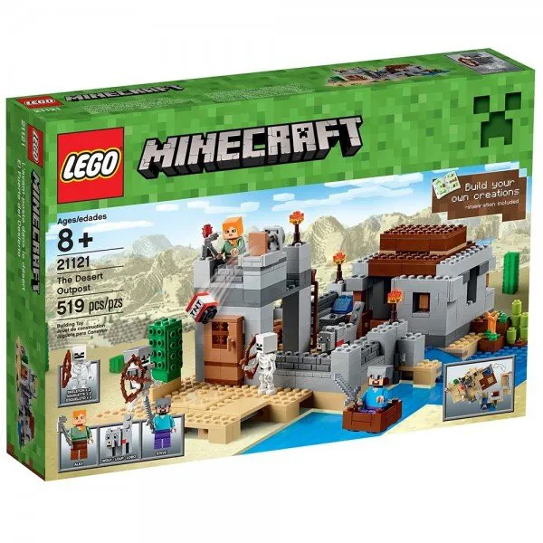 LEGO Minecraft 21121 the Desert Outpost Lego ve Yapı Oyuncakları