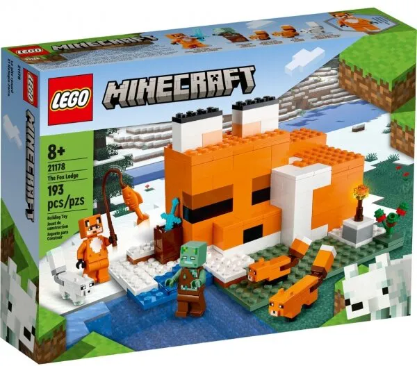 LEGO Minecraft 21178 The Fox Lodge Lego ve Yapı Oyuncakları