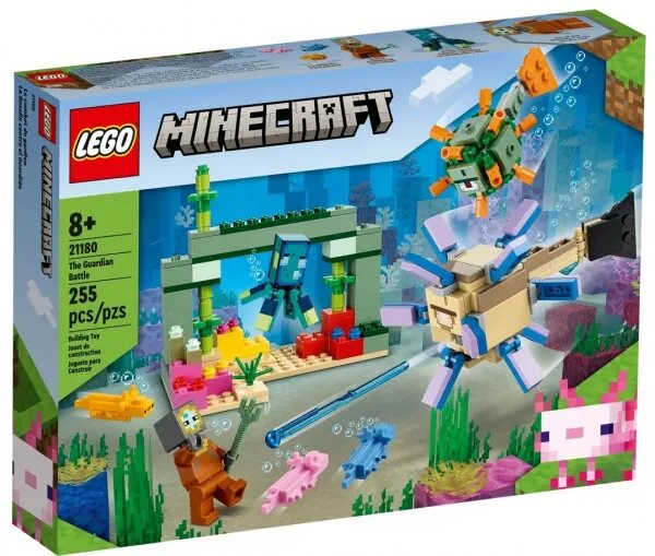 LEGO Minecraft 21180 The Guardian Battle Lego ve Yapı Oyuncakları