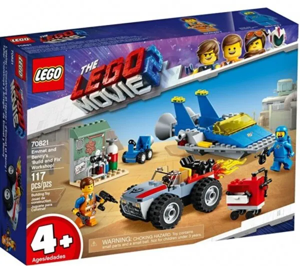 LEGO Movie 2 70821 Emmet ve Benny'nin Yapım ve Tamirat Atölyesi Lego ve Yapı Oyuncakları
