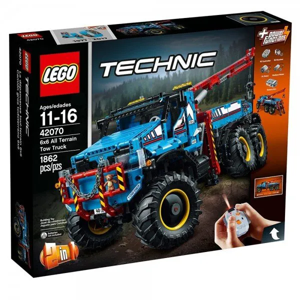 LEGO Technic 42070 6x6 All Terrain Tow Truck Lego ve Yapı Oyuncakları