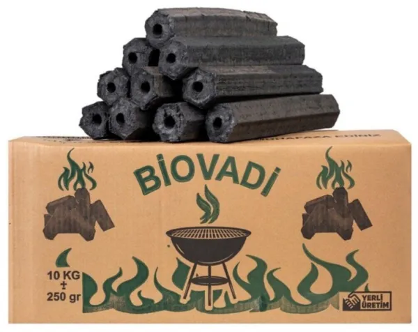 Bio Vadi Press Briket Taş Fırın Mangal Kömürü 10 kg Mangal Kömürü