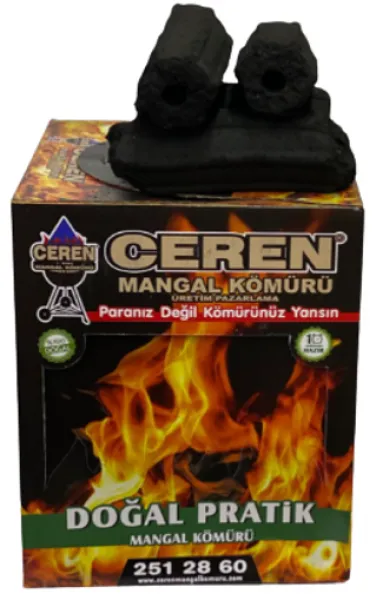 Ceren Doğal Pratik Mangal Kömürü 1.75 kg Mangal Kömürü