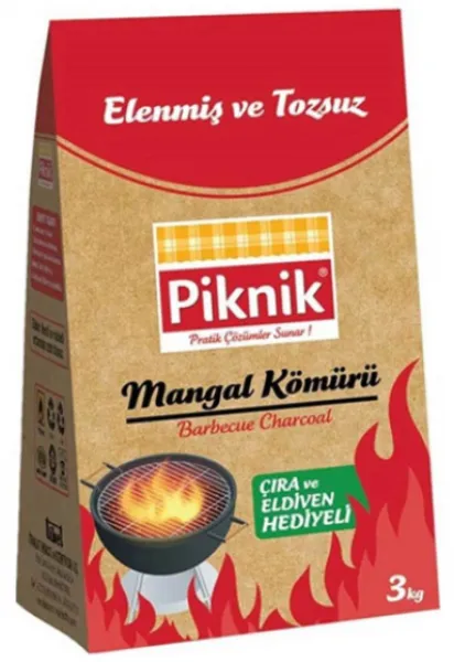 Piknik Mangal Kömürü 3 kg Mangal Kömürü