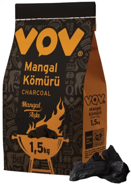 Vov Mangal Kömürü 1.5 kg Mangal Kömürü