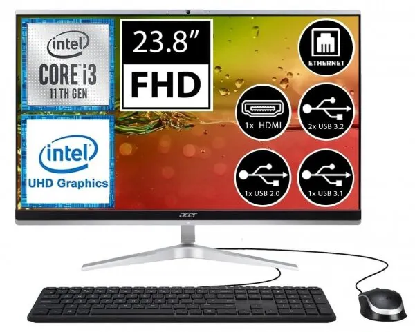Acer Aspire C24-1650 (DQ.BFTEM.00A04) Masaüstü Bilgisayar