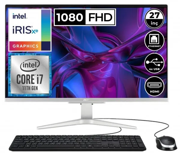 Acer Aspire C27-1655 (DQ.BHLEM.003A2) Masaüstü Bilgisayar