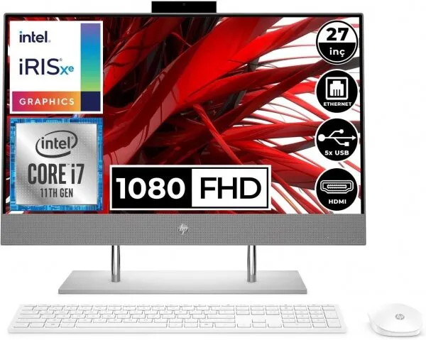 HP All-in-One 27-dp1004nt (689W1EA) Masaüstü Bilgisayar