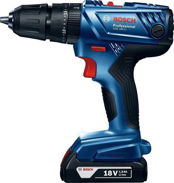 Bosch GSB 180-Li Professional 2 Akülü / 1.5 Ah Matkap