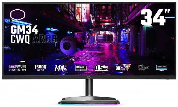 Cooler Master GM34-CWQA ARGB Monitör