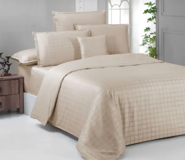 İdaş Venüs V2 King 240x220 cm Bej Nevresim Takımı