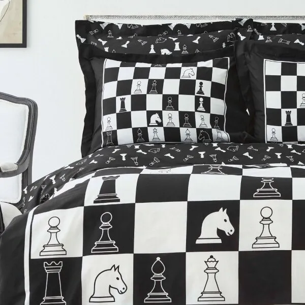 Karaca Home Chess 200x220 cm (200.18.01.0731) Nevresim Takımı