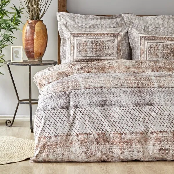 Karaca Home Gianna 200x220 cm Kiremit (200.18.01.0013) Nevresim Takımı
