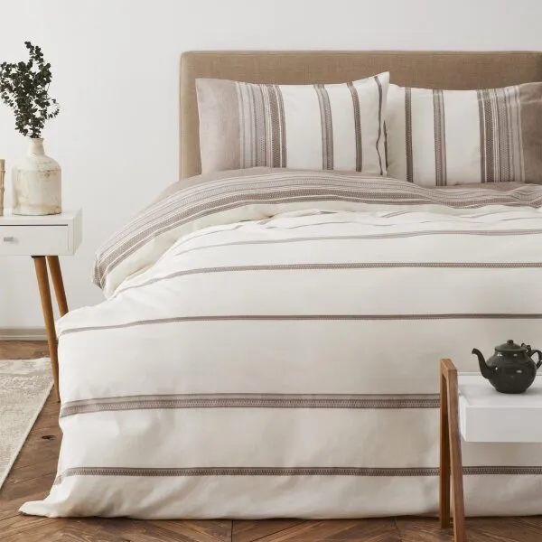 Karaca Home Vetro 200x220 cm Kahve (200.19.01.0170) Nevresim Takımı