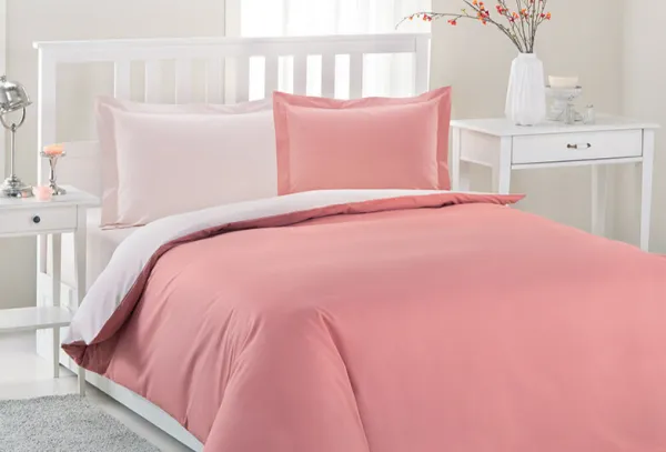 Özdilek Colormix 160x220 cm Pembe Nevresim Takımı