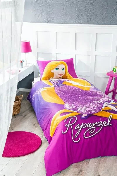 Özdilek Princess Cindirella-Rapunzel Disney Lisanslı 160x220 cm Nevresim Takımı
