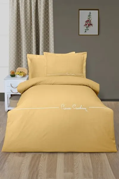 Pierre Cardin Deluxe Mia 160x220 cm Hardal Nevresim Takımı