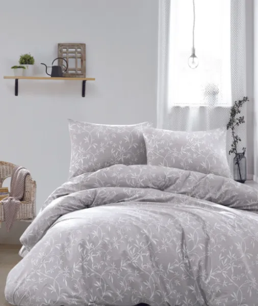 Pierre Cardin Ivy 200x220 cm Gri Nevresim Takımı
