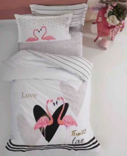 Soley Flamingo 160x220 cm Nevresim Takımı