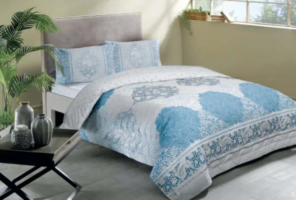 Taç Aryan Komple Set 180x230 cm Mavi (1000002817) Nevresim Takımı