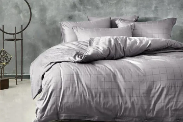 Yataş Bedding Destra 160x220 cm Füme Nevresim Takımı