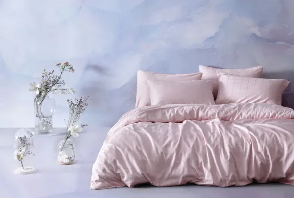 Yataş Bedding Destra 160x220 cm Pudra Nevresim Takımı