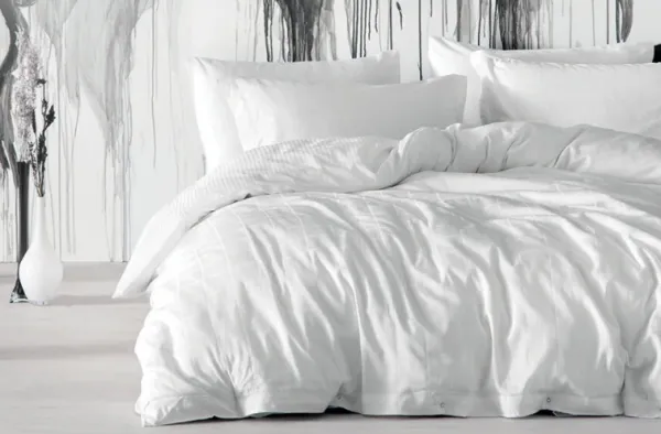 Yataş Bedding Destra 200x220 cm Beyaz Nevresim Takımı