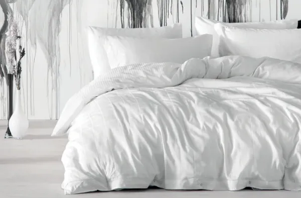 Yataş Bedding Destra XL 180x220 cm Beyaz Nevresim Takımı