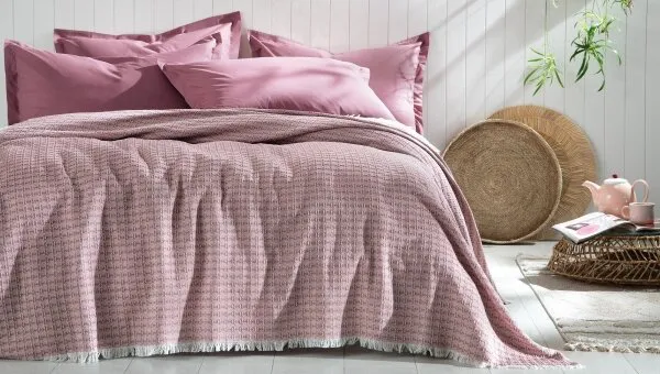 Yataş Bedding Marita 160x230 cm Gül Kurusu Nevresim Takımı
