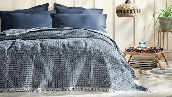 Yataş Bedding Marita 200x230 cm Lacivert Nevresim Takımı