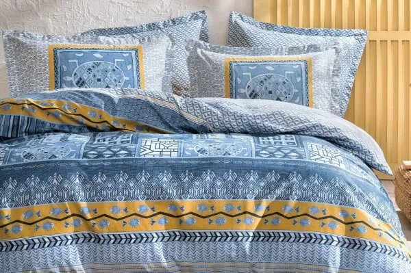 Yataş Lenita Ranforce Tek Kişilik Indigo İndigo Nevresim Takımı