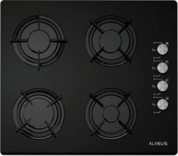 Alveus ALV GLS 640 Siyah Ankastre Ocak